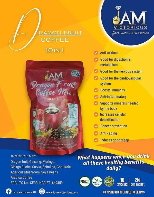 Dragon Fruit Coffee 10 in 1